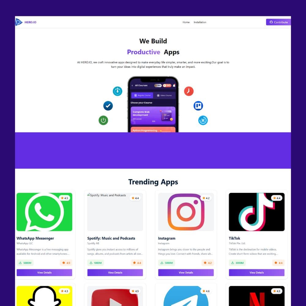 App Website