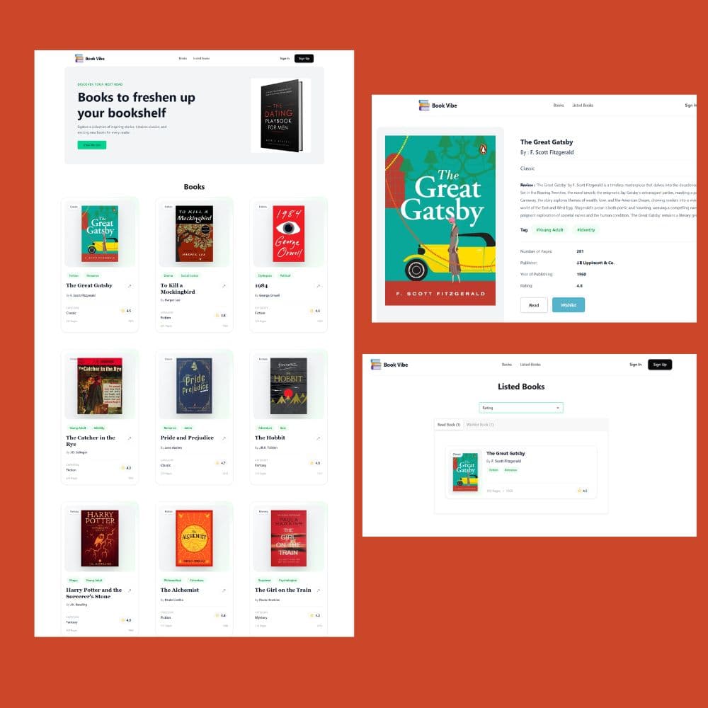Book-vibe Website